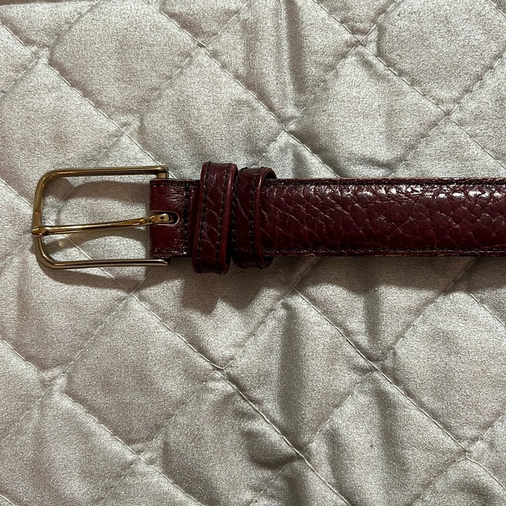Top grain cow hide belt, size 36